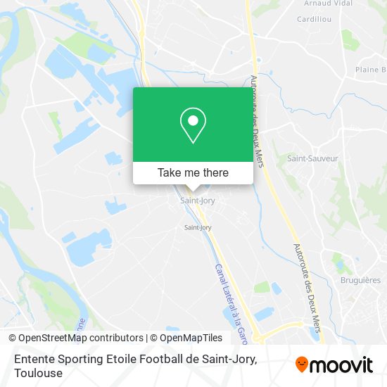 Entente Sporting Etoile Football de Saint-Jory map