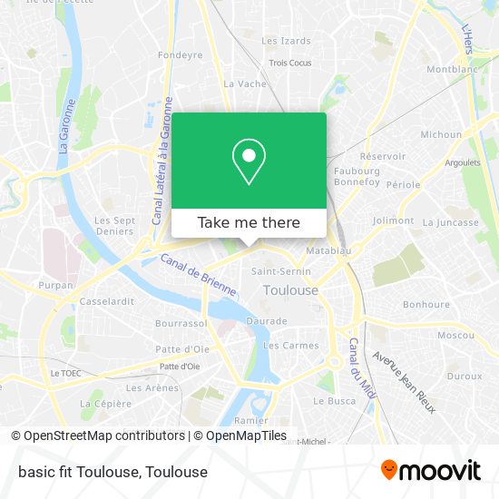 Mapa basic fit Toulouse