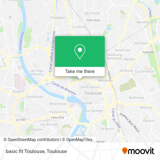 basic fit Toulouse map