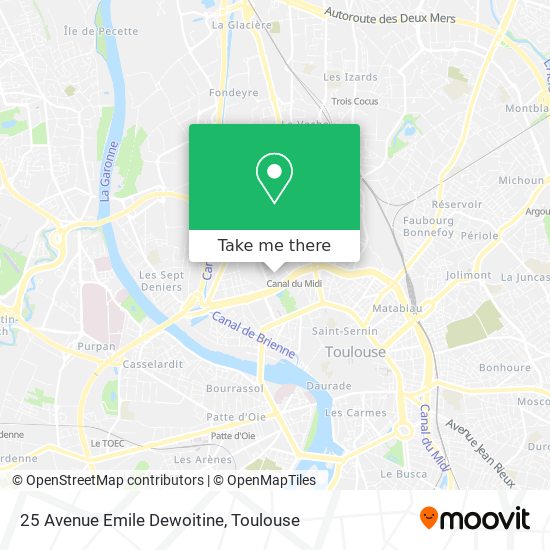 Mapa 25 Avenue Emile Dewoitine