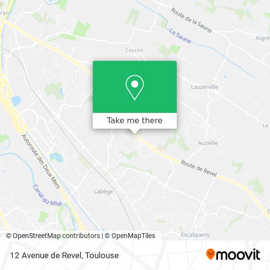 12 Avenue de Revel map