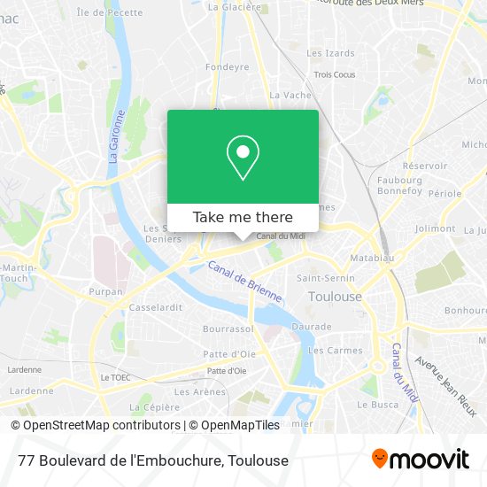 Mapa 77 Boulevard de l'Embouchure