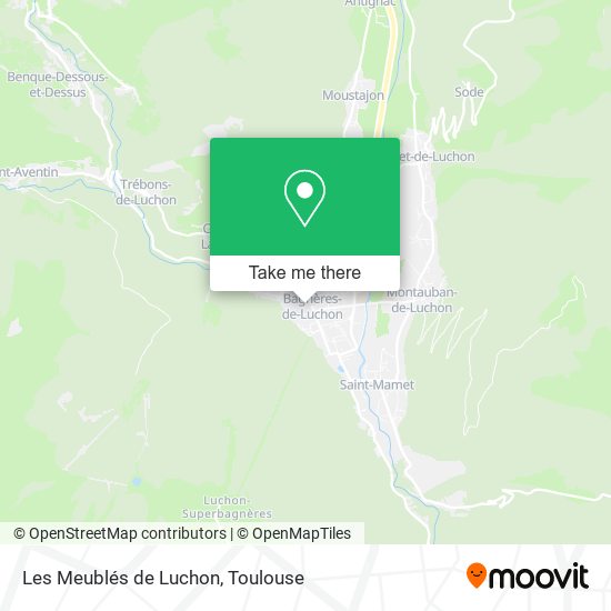 Les Meublés de Luchon map