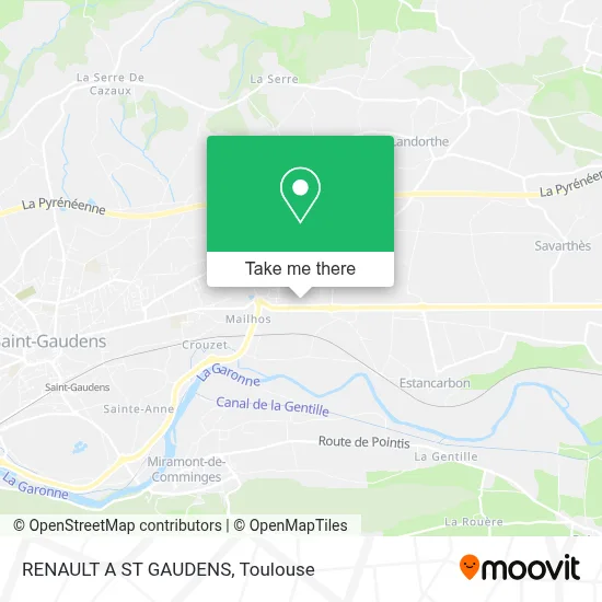 RENAULT A ST GAUDENS map
