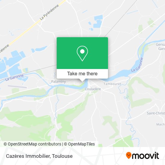 Cazères Immobilier map