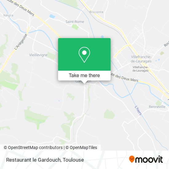 Restaurant le Gardouch map