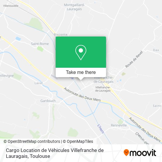 Cargo Location de Véhicules Villefranche de Lauragais map