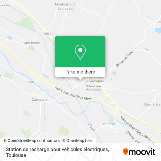 Station de recharge pour véhicules électriques map