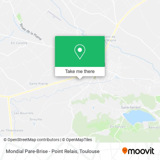 Mondial Pare-Brise - Point Relais map