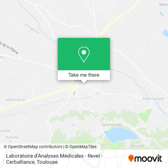 Laboratoire d'Analyses Médicales - Revel - Cerballiance map