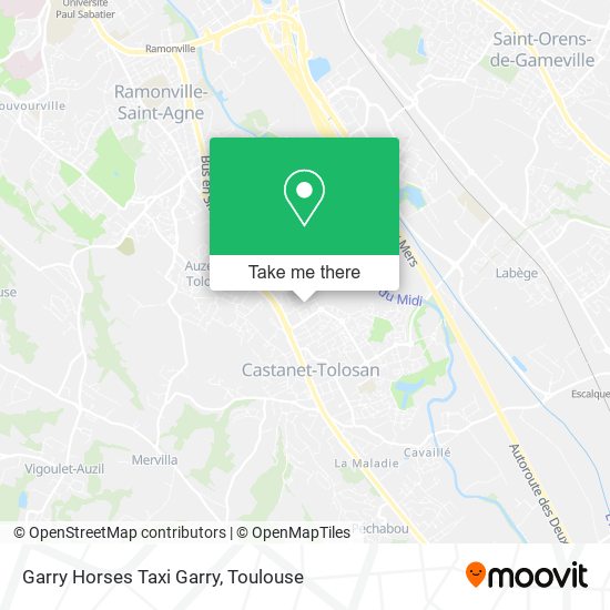 Garry Horses Taxi Garry map