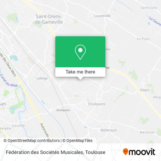 Mapa Fédération des Sociétés Musicales