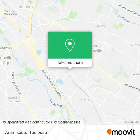 Aramisauto map
