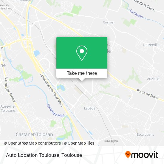 Mapa Auto Location Toulouse