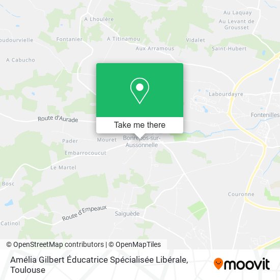 Amélia Gilbert Éducatrice Spécialisée Libérale map