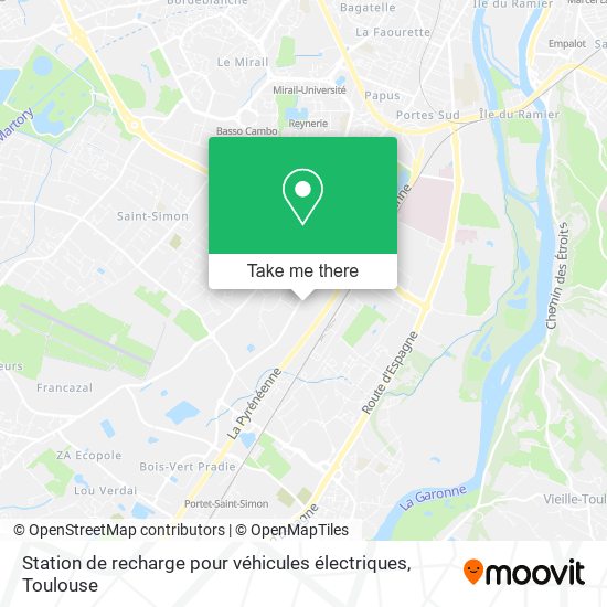 Station de recharge pour véhicules électriques map