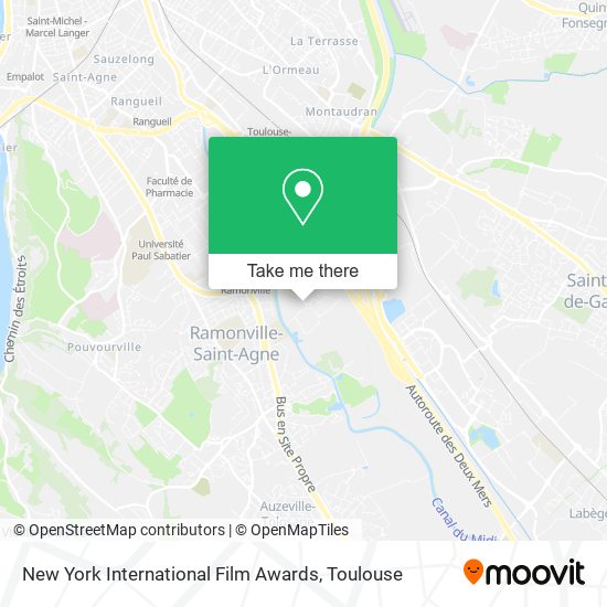 New York International Film Awards map