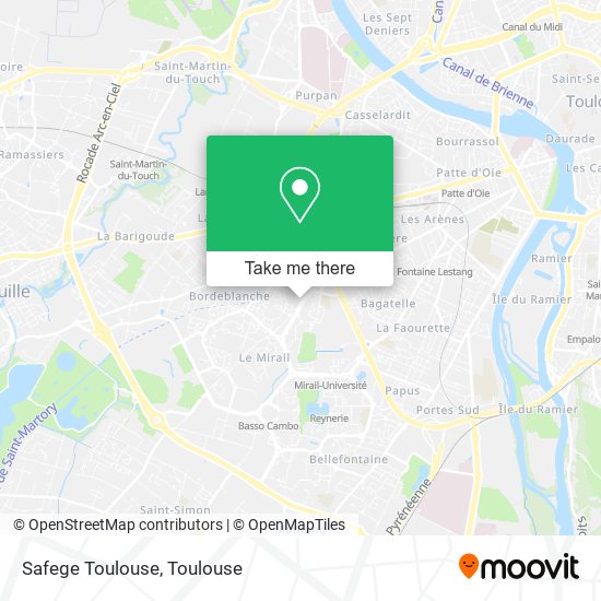 Safege Toulouse map