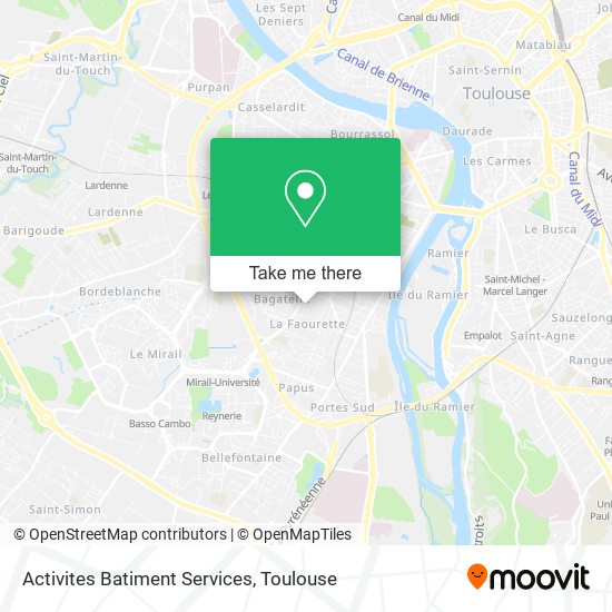 Activites Batiment Services map