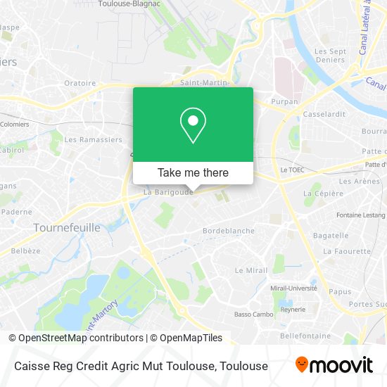 Caisse Reg Credit Agric Mut Toulouse map