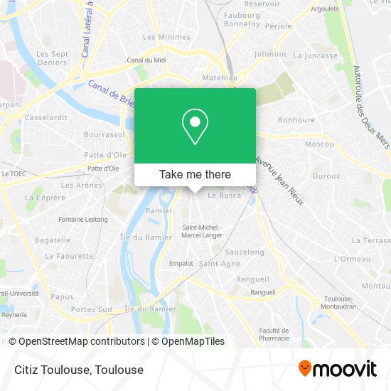 Citiz Toulouse map