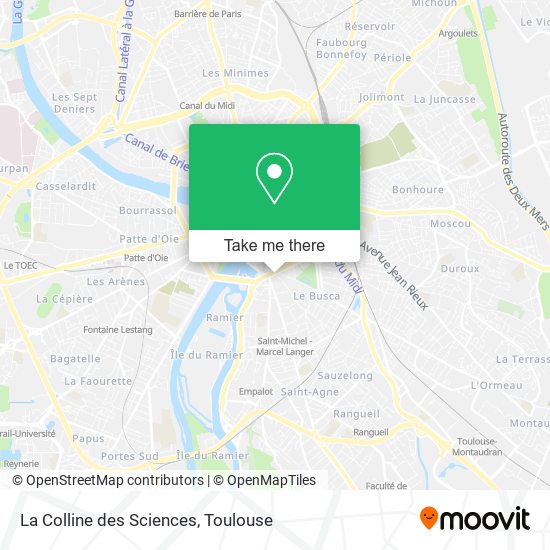 La Colline des Sciences map