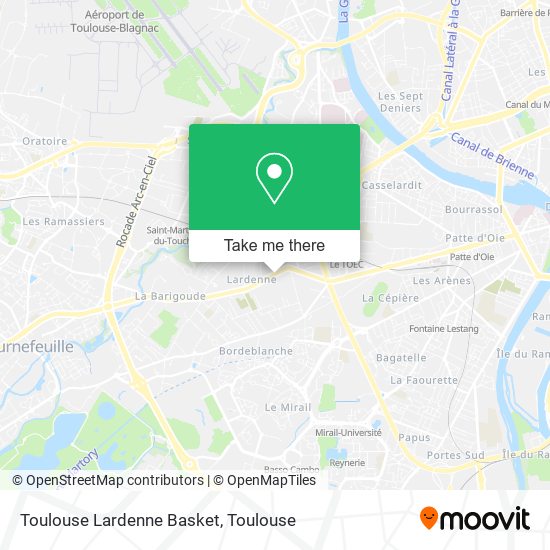 Toulouse Lardenne Basket map