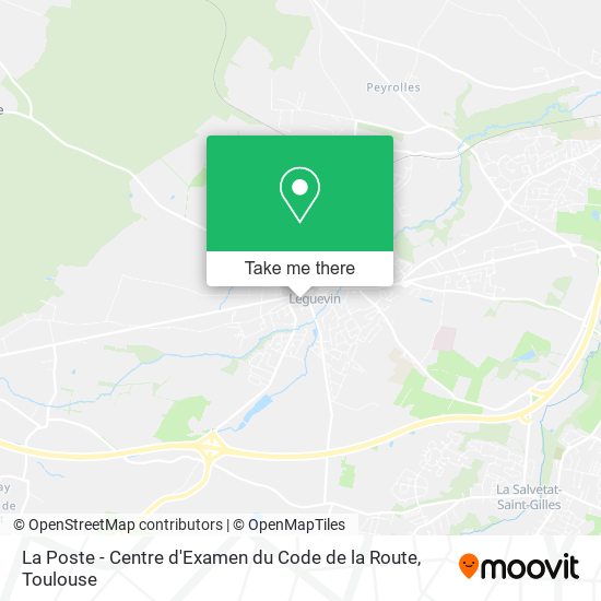 La Poste - Centre d'Examen du Code de la Route map