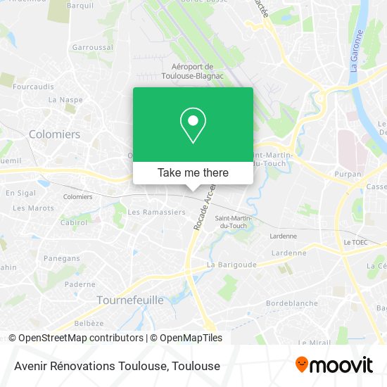Avenir Rénovations Toulouse map