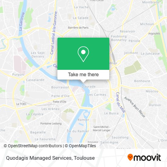 Quodagis Managed Services map