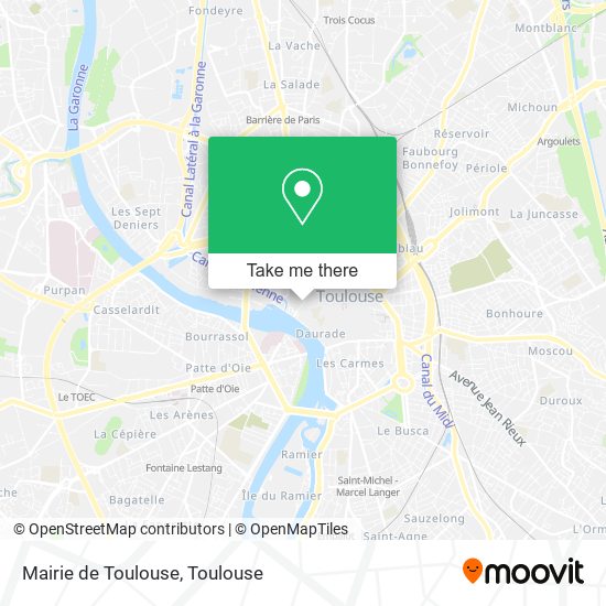 Mapa Mairie de Toulouse