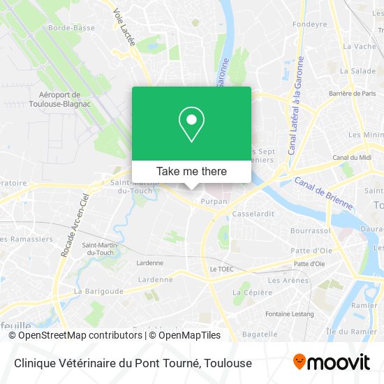 Clinique Vétérinaire du Pont Tourné map