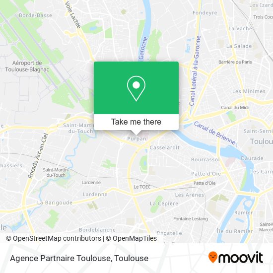 Mapa Agence Partnaire Toulouse