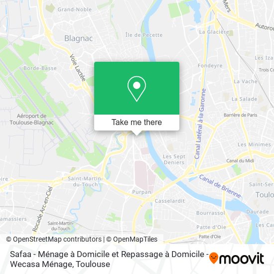 Safaa - Ménage à Domicile et Repassage à Domicile - Wecasa Ménage map