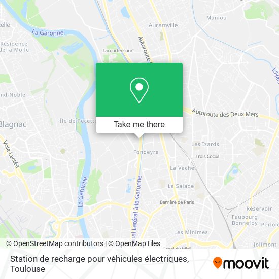 Station de recharge pour véhicules électriques map