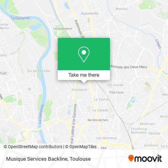 Musique Services Backline map