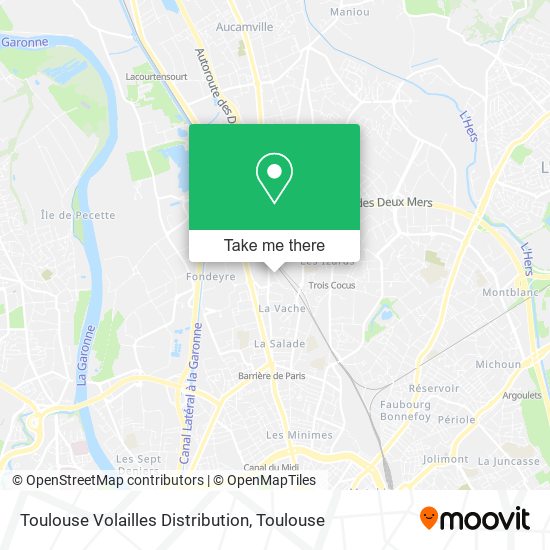 Toulouse Volailles Distribution map