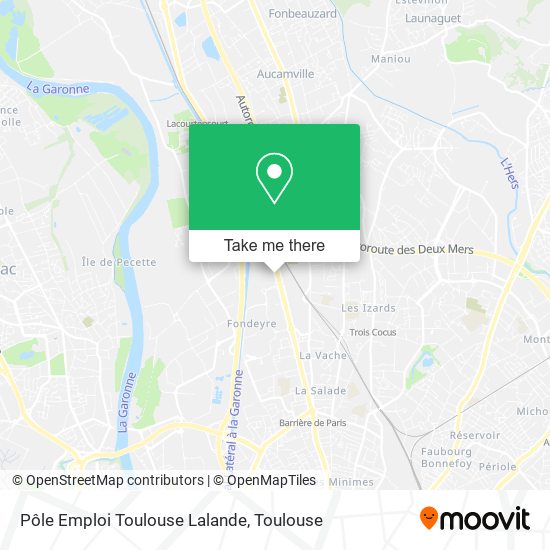 Pôle Emploi Toulouse Lalande map