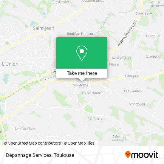 Dépannage Services map