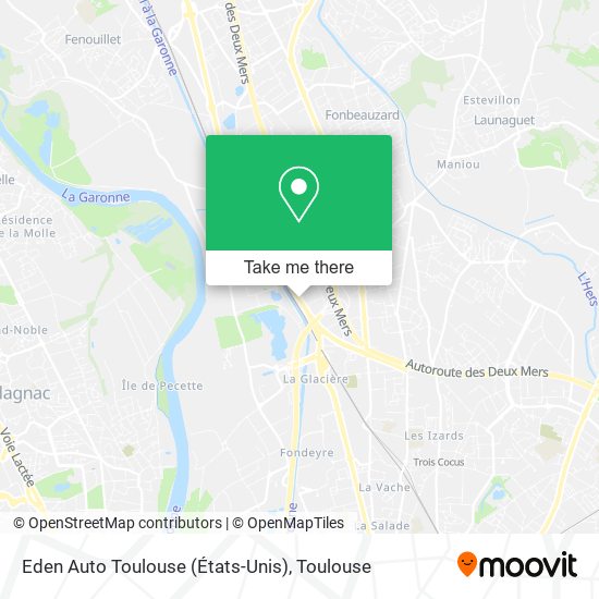 Mapa Eden Auto Toulouse (États-Unis)