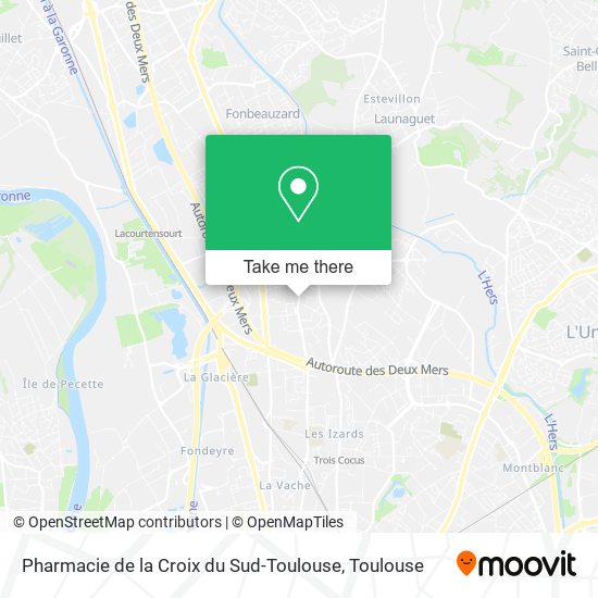 Pharmacie de la Croix du Sud-Toulouse map