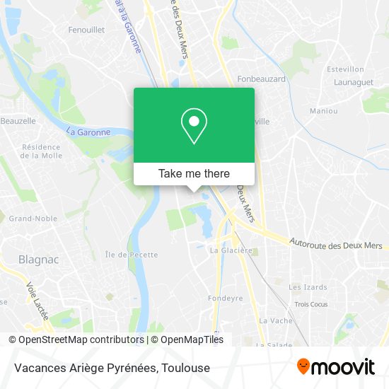 Vacances Ariège Pyrénées map