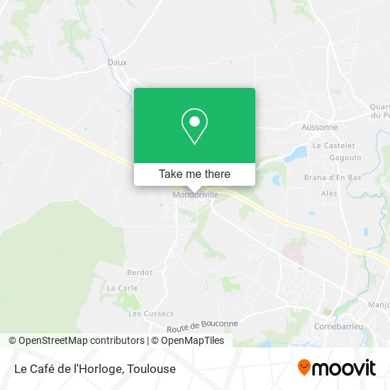 Le Café de l'Horloge map