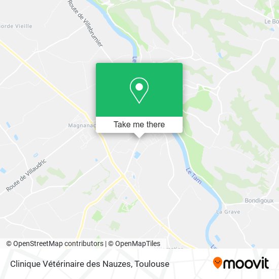 Clinique Vétérinaire des Nauzes map