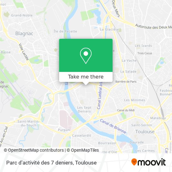 Parc d'activité des 7 deniers map