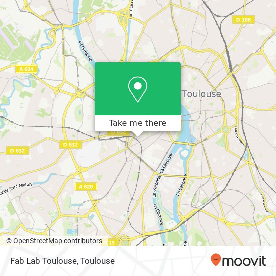 Fab Lab Toulouse map