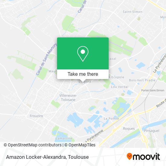 Amazon Locker-Alexandra map