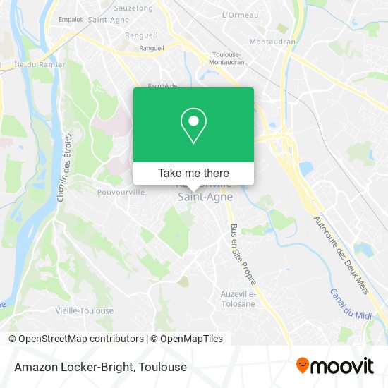 Amazon Locker-Bright map