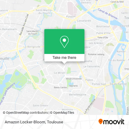 Amazon Locker-Bloom map