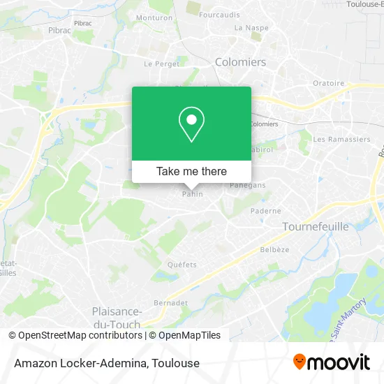 Amazon Locker-Ademina map